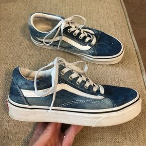 Vans denim tie dye wash mids
